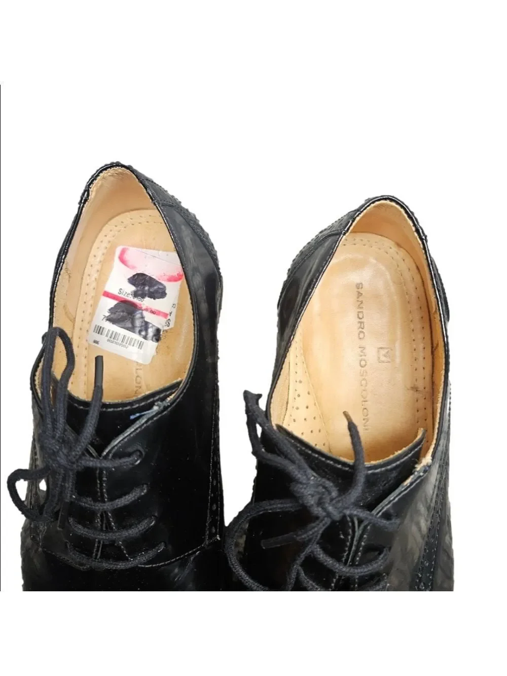 Sandro Moscoloni Black Leather Oxford Dress Shoes – Men’s Size 10 – New / Never